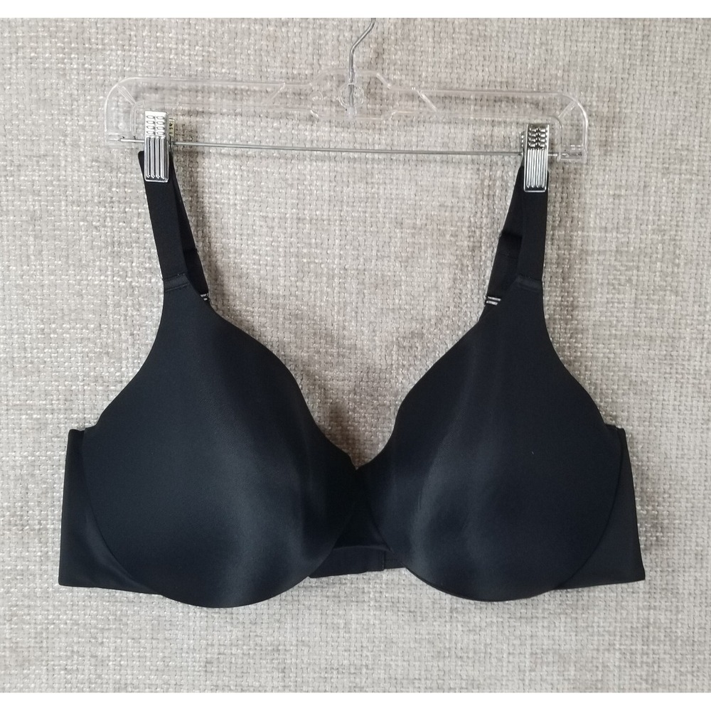Cacique Underwire Lightly Padded T-Shirt Bra Women's 44DDD Black‎ EUC